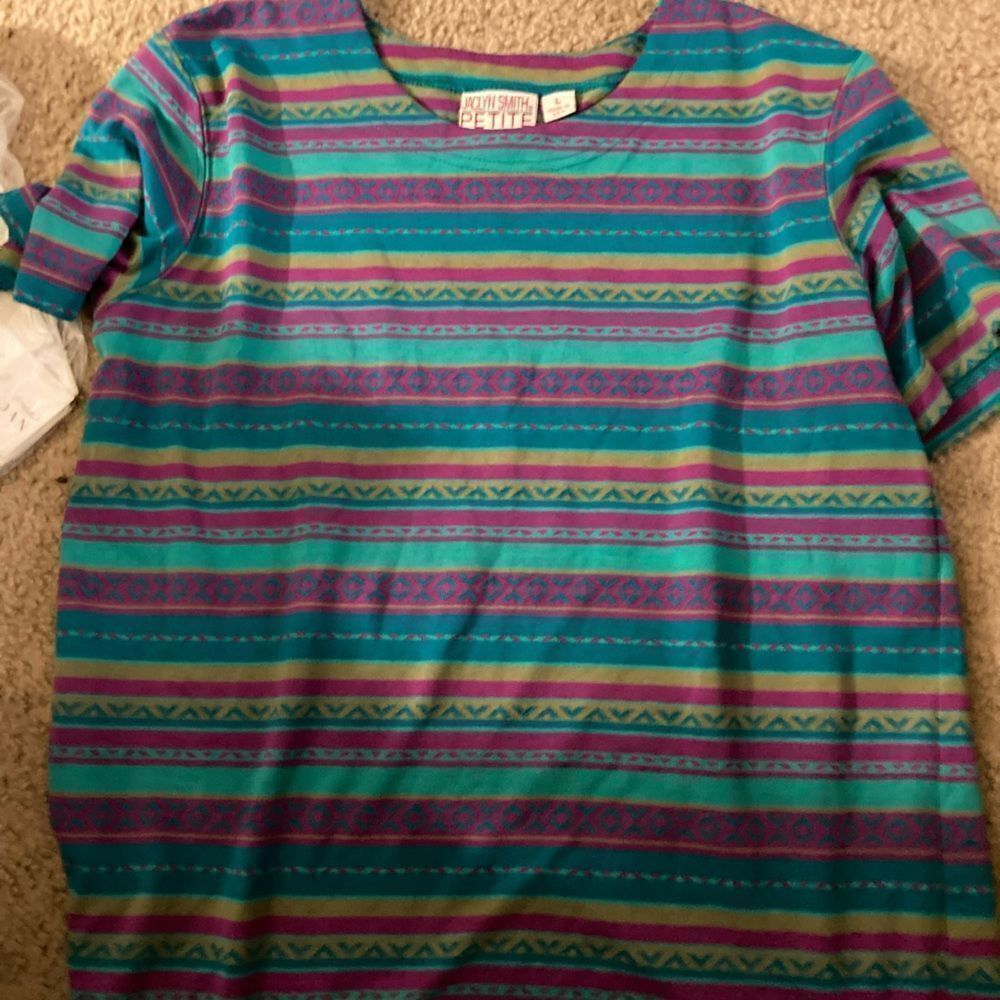 Vintage Jaclyn Smith Striped Tshirt